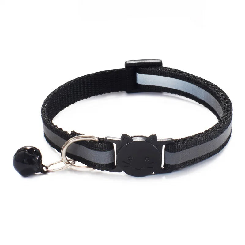Reflective Breakaway Cat & Dog Collar with Bell