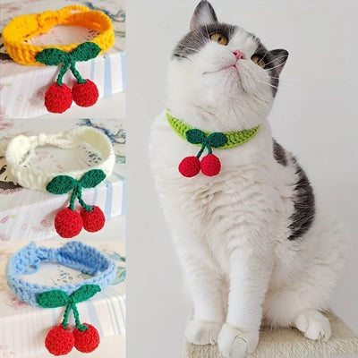 CherryKnit Cat Collar